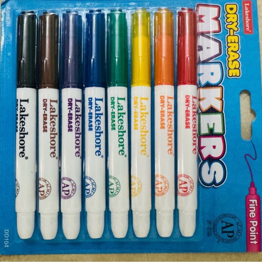 Lakeshore Write & Wipe Alphabet Cards, Dry Erase Markers, Wipe Board & Crayola - Picture 10 of 12